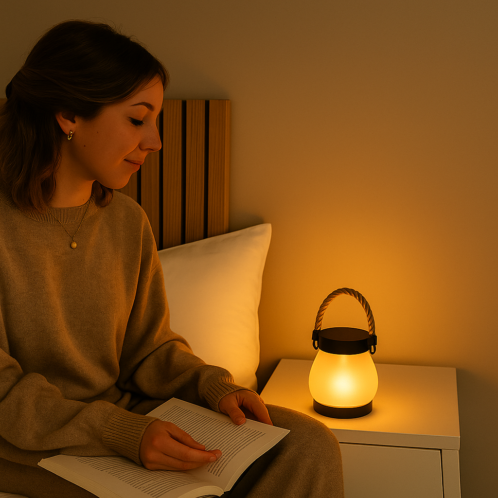 Dancing Flame - Solcellslykta med levande lågeffekt