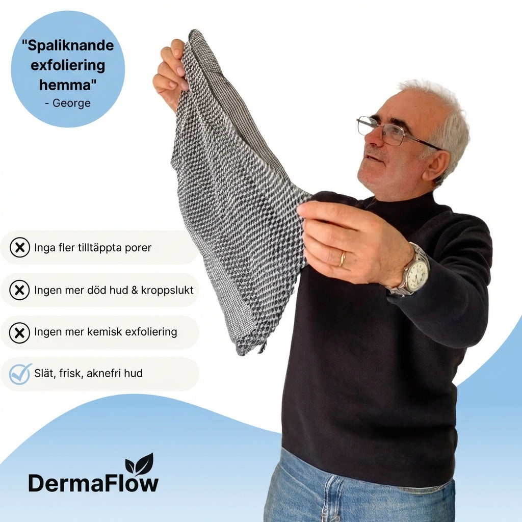 DermaFlow – Exfolierande Duschhandduk